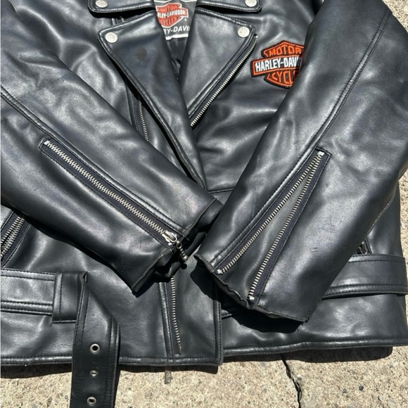 *Vintage* Harley Davidson Faux Leather Jacket Women’s Small - Picture 3 of 6